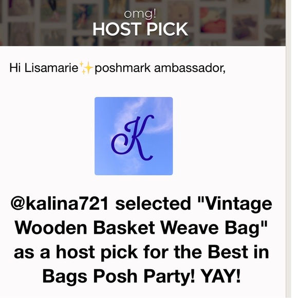 Vintage Wooden Basket Weave Bag - Picture 9 of 9